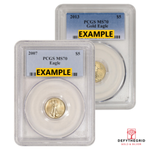 1/10 OZ AMERICAN GOLD EAGLE PCGS70 Obverse product photo