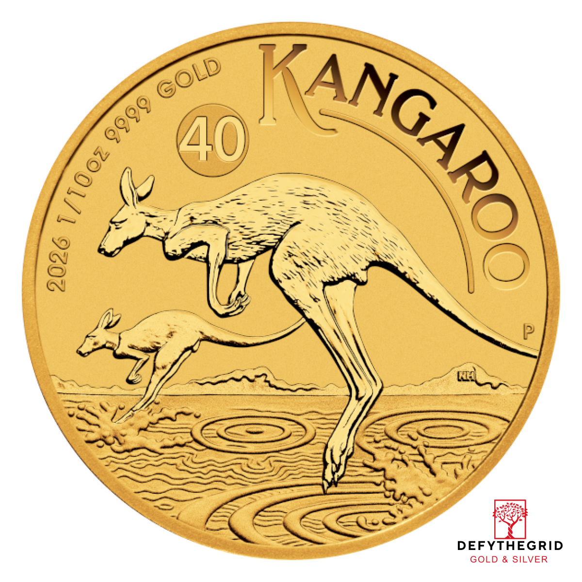 2026 1/10 OZ AUSTRALIAN GOLD KANGAROO Obverse product photo