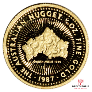 1/10 OZ GOLD AUSTRALIAN NUGGET Obverse product photo