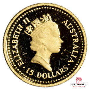 1/10 OZ GOLD AUSTRALIAN NUGGET Reverse product photo