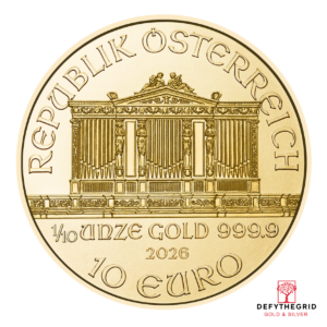 2026 1/10 OZ AUSTRIAN GOLD PHILHARMONIC Obverse product photo
