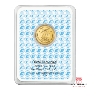 2025 1/10 OZ GOLD ROUND ENGELHARD PROSPECTOR Reverse product photo