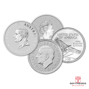 1/10 OZ .9995 PLATINUM COIN RANDOM TYPE Reverse product photo