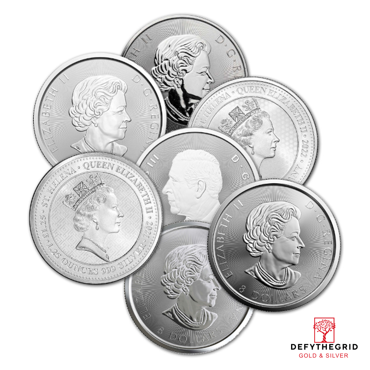 1.25 OZ SILVER SOVEREIGN MINT COINS MISC TYPE Reverse product photo