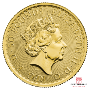 1/2 OZ GREAT BRITAIN GOLD BRITANNIA Reverse product photo