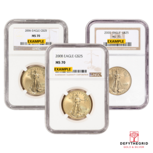 1/2 OZ AMERICAN GOLD EAGLE NGC70 Reverse product photo