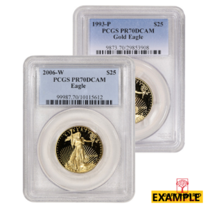 1/2 OZ AMERICAN GOLD EAGLE PCGS70 PROOF Obverse product photo