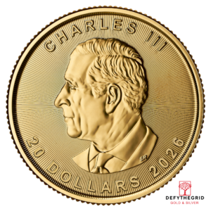 2026 1/2 OZ CANADIAN GOLD MAPLE LEAF Reverse product photo