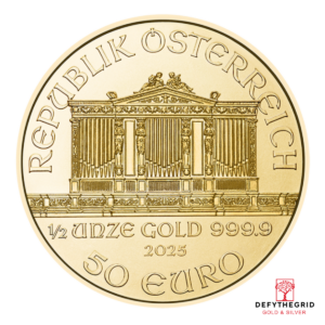 2025 1/2 OZ AUSTRIAN GOLD PHILHARMONIC Obverse product photo