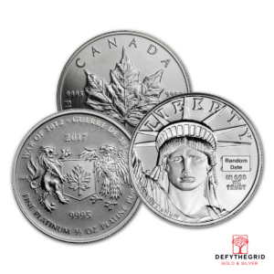1/2 OZ .9995 PLATINUM COIN RANDOM TYPE Obverse product photo