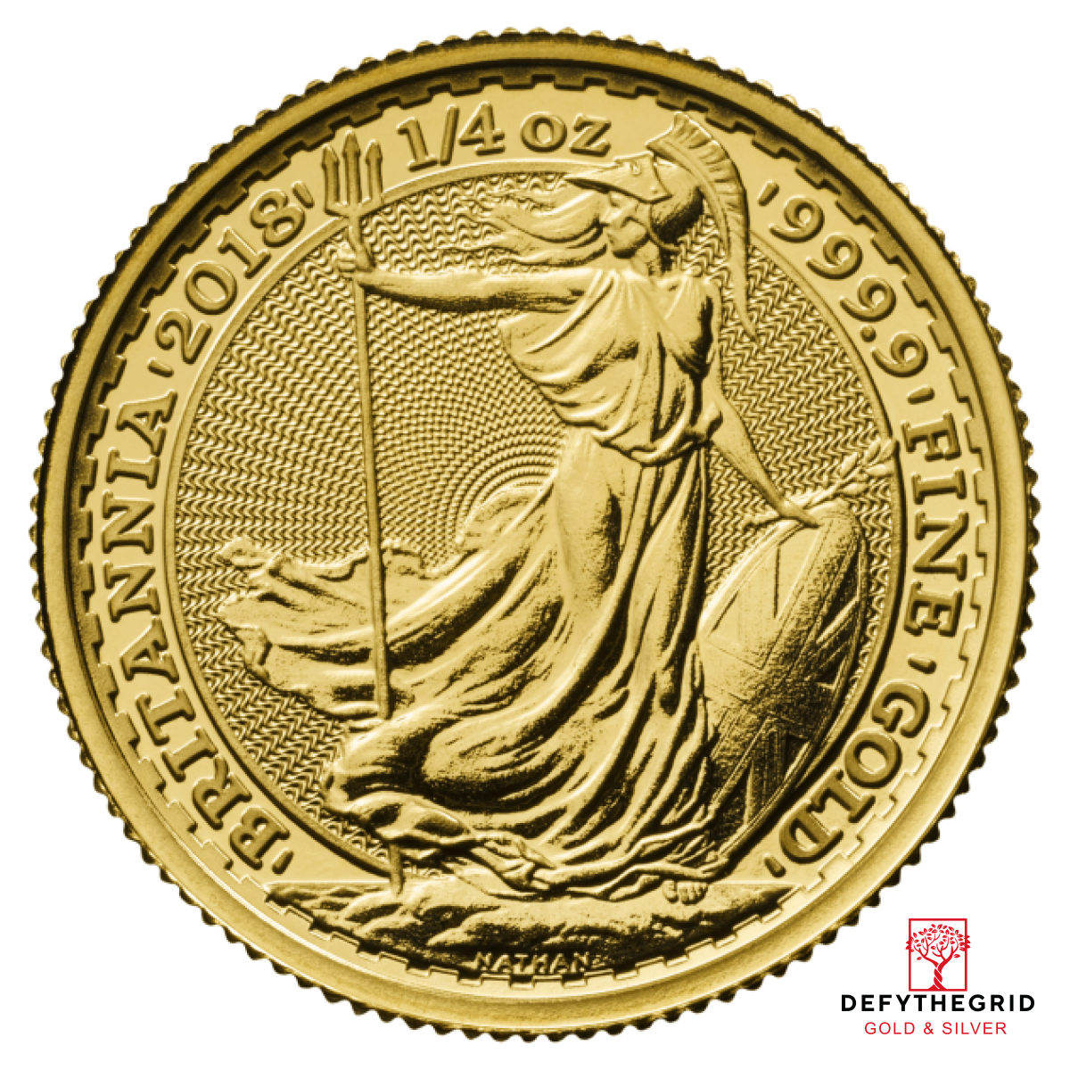 1/4 OZ GREAT BRITAIN GOLD BRITANNIA Obverse product photo