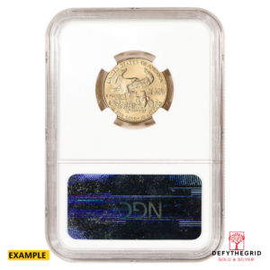 1986 1/4 OZ AMERICAN GOLD EAGLE NGC MS69 Reverse product photo