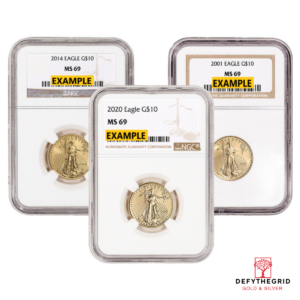 1/4 OZ AMERICAN GOLD EAGLE NGC MS69 Obverse product photo