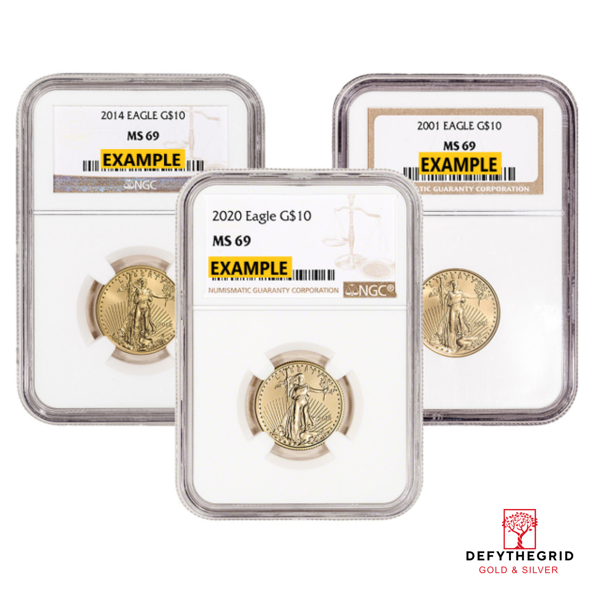 1/4 OZ AMERICAN GOLD EAGLE NGC MS69 Obverse product photo