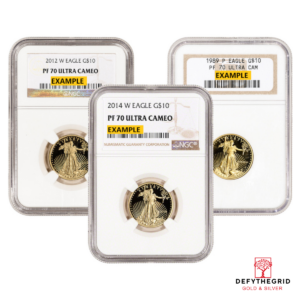 1/4 OZ AMERICAN GOLD EAGLE NGC70 PROOF Obverse product photo