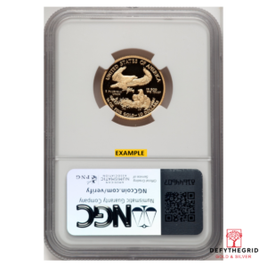1/4 OZ AMERICAN GOLD EAGLE NGC70 PROOF Reverse product photo