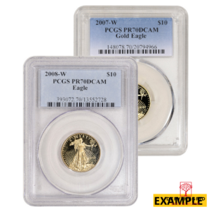 1/4 OZ AMERICAN GOLD EAGLE PCGS70 PROOF Reverse product photo