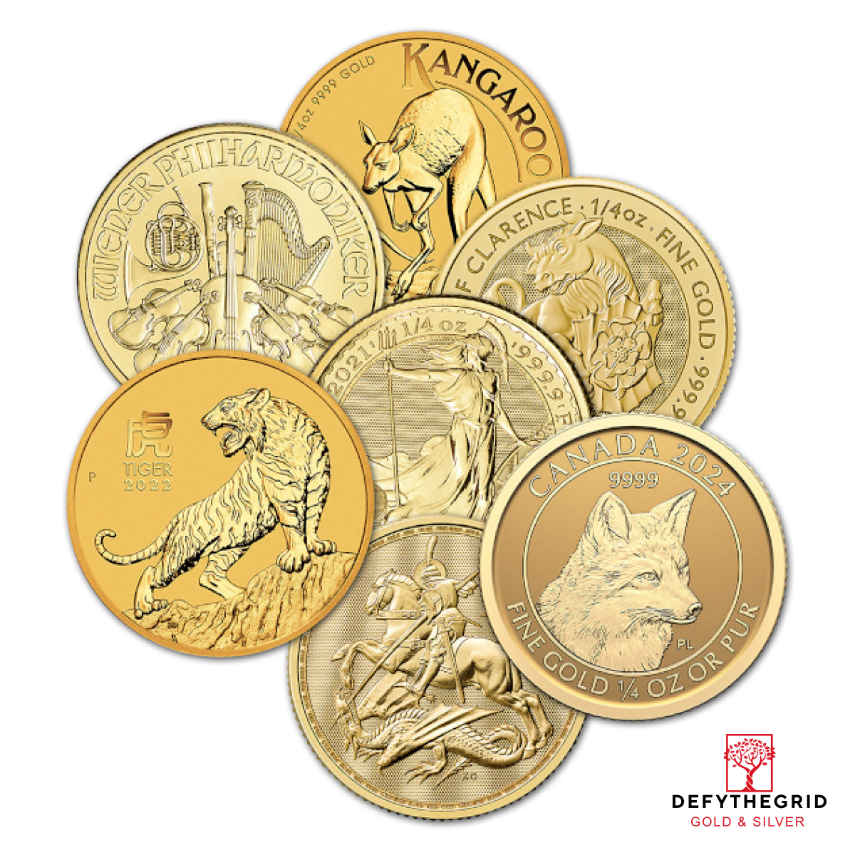 1/4 OZ GOLD COIN MISC TYPE Obverse product photo