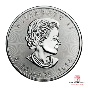 1 OZ CANADIAN SILVER MAPLE LEAF Reverse product photo