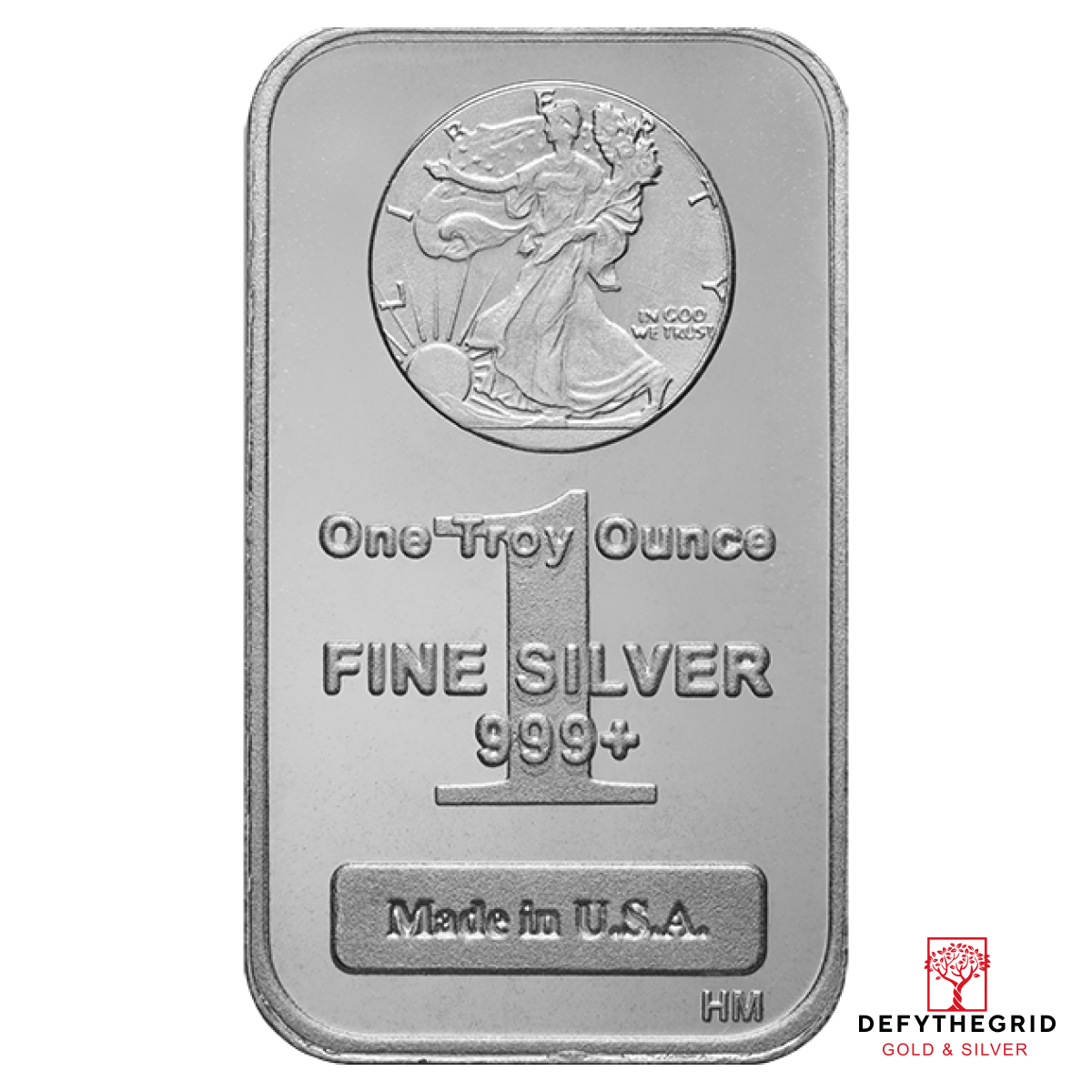 1 OZ SILVER BAR WALKING LIBERTY Obverse product photo