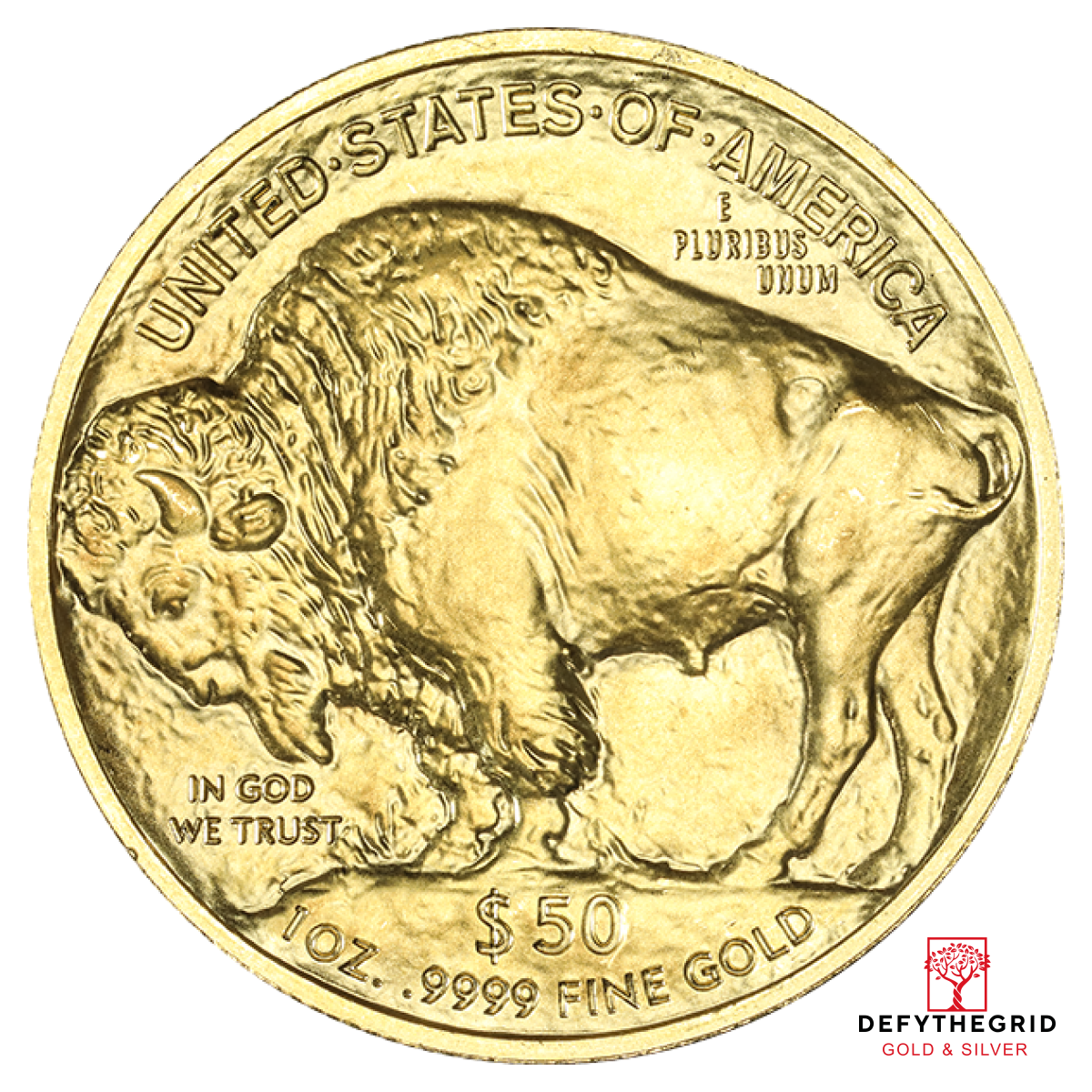1 OZ AMERICAN GOLD BUFFALO Reverse product photo