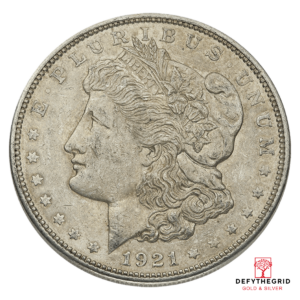 AMERICAN SILVER DOLLAR 1921 MORGAN VG Obverse product photo