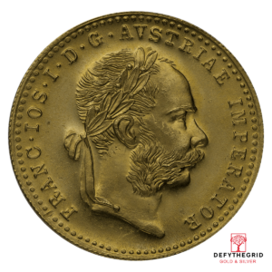 1 DUCAT AUSTRIAN GOLD COIN Reverse product photo
