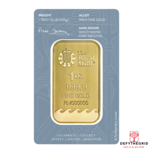 1 OZ GOLD BAR BRITANNIA Reverse product photo