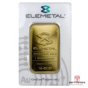 1 OZ GOLD BAR ELEMETAL OPM OR NTR Obverse product photo