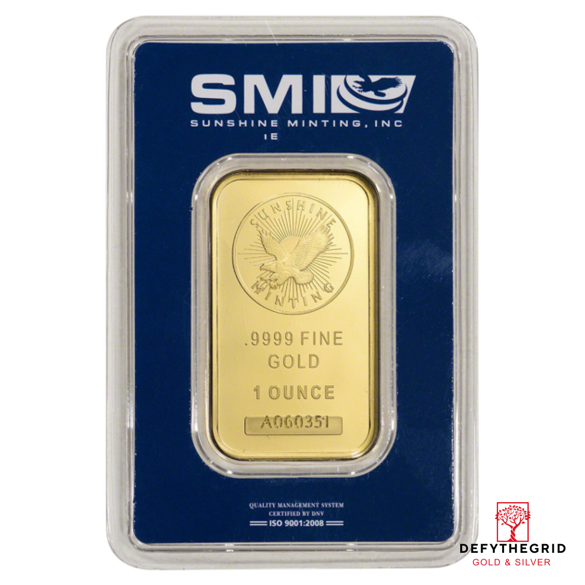 1 OZ GOLD BAR SUNSHINE Obverse product photo