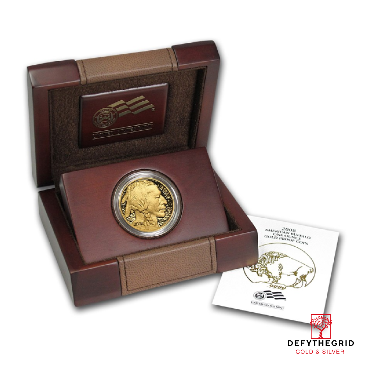 2008 1 OZ AMERICAN GOLD BUFFALO PROOF Obverse product photo