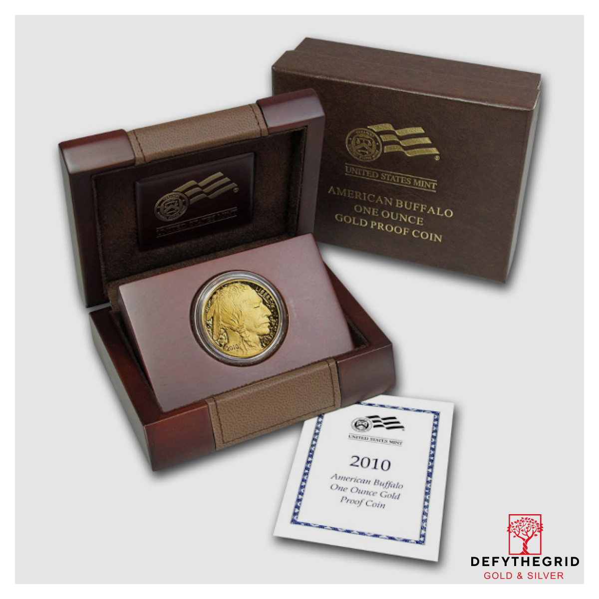 2010 1 OZ AMERICAN GOLD BUFFALO PROOF Obverse product photo