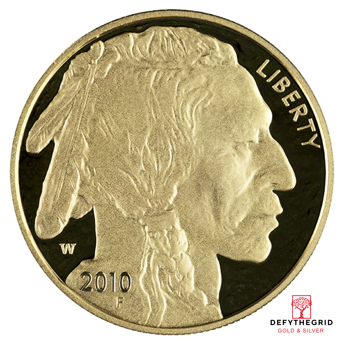 2010 1 OZ AMERICAN GOLD BUFFALO PROOF Reverse product photo