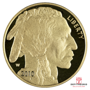 2010 1 OZ AMERICAN GOLD BUFFALO PROOF Reverse product photo
