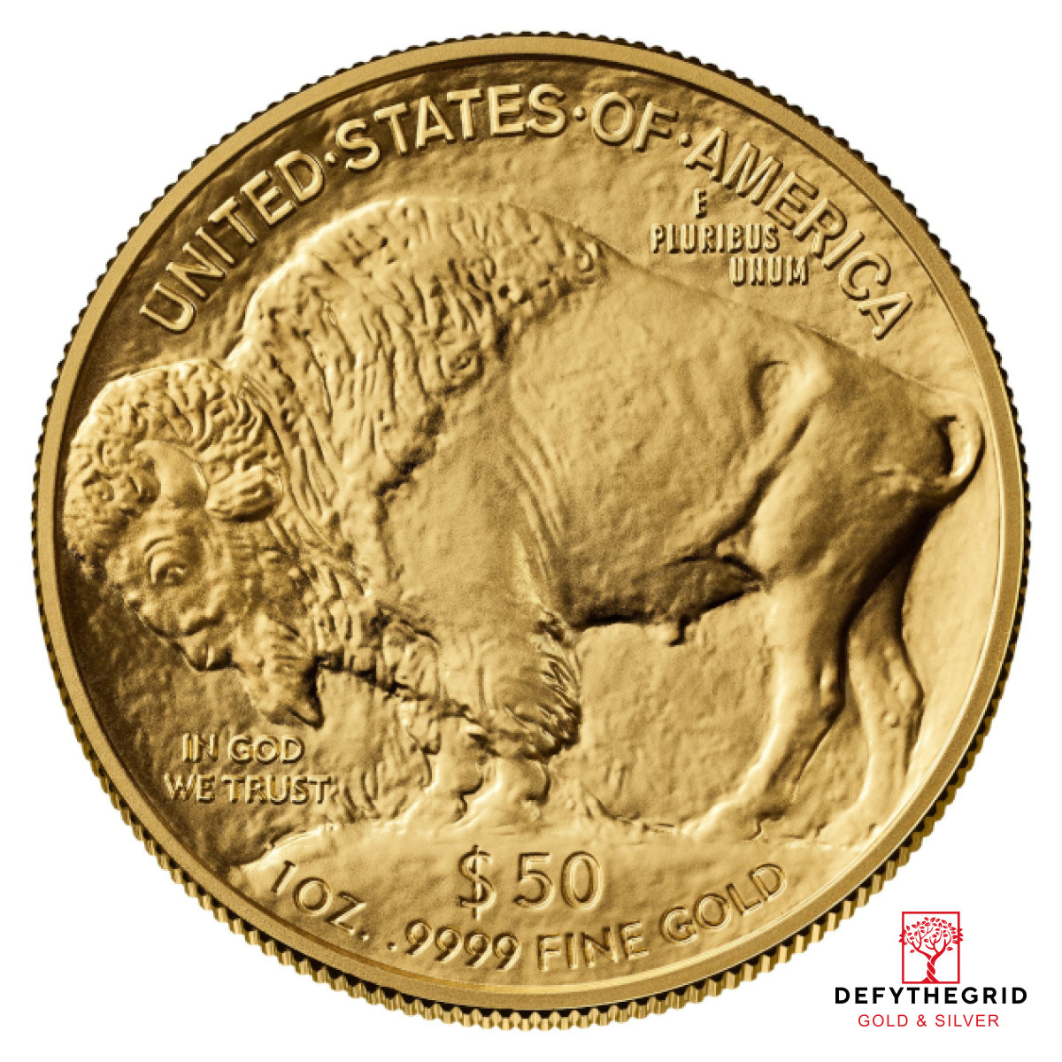 2025 1 OZ AMERICAN GOLD BUFFALO Reverse product photo