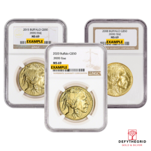 1 OZ AMERICAN GOLD BUFFALO NGC69 Obverse product photo