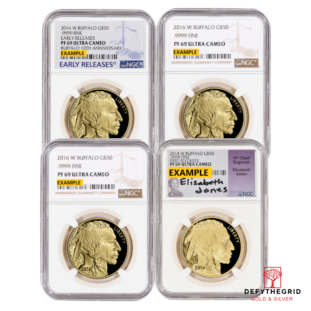 1 OZ AMERICAN GOLD BUFFALO NGC PROOF 69 Obverse product photo