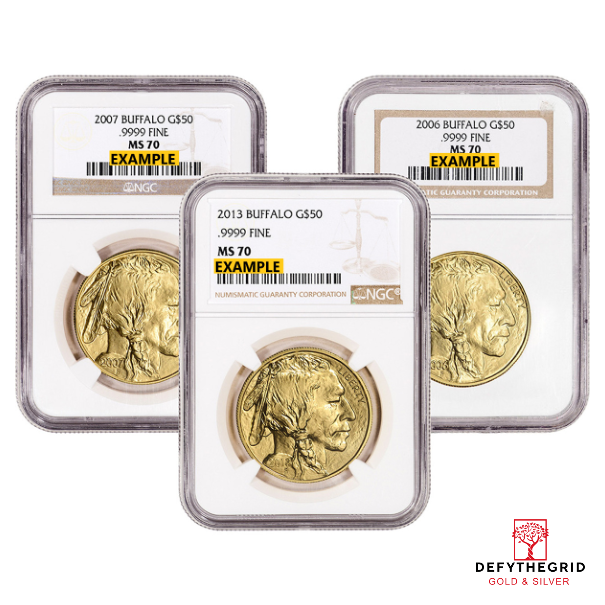 1 OZ AMERICAN GOLD BUFFALO NGC70 Obverse product photo