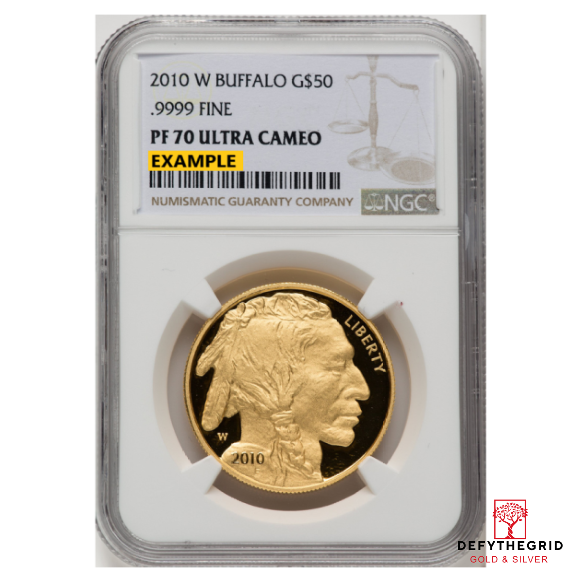 1 OZ AMERICAN GOLD BUFFALO NGC PROOF 70 Obverse product photo