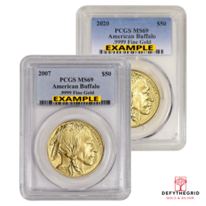 1 OZ AMERICAN GOLD BUFFALO PCGS69 Obverse product photo