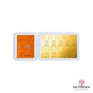 1 OZ GOLD COMBI-BAR VALCAMBI 10 x 1/10 OZ Reverse product photo