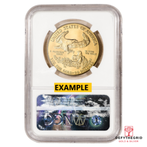 1986 1 OZ AMERICAN GOLD EAGLE NGC MS69 Reverse product photo