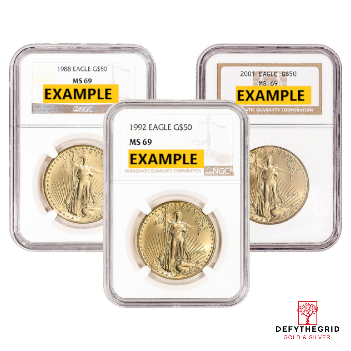 1 OZ AMERICAN GOLD EAGLE NGC MS69 Obverse product photo