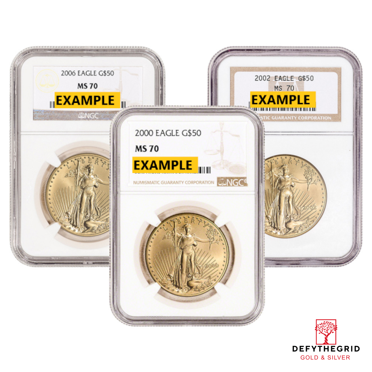 1 OZ AMERICAN GOLD EAGLE NGC70 Reverse product photo