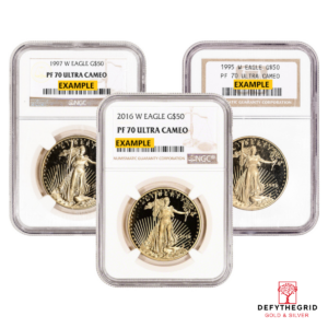 1 OZ AMERICAN GOLD EAGLE NGC70 PROOF Obverse product photo