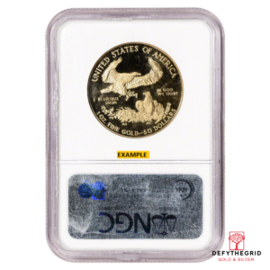 1 OZ AMERICAN GOLD EAGLE NGC70 PROOF Reverse product photo