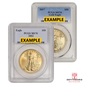 1 OZ AMERICAN GOLD EAGLE PCGS70 Obverse product photo