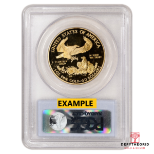 1 OZ AMERICAN GOLD EAGLE PCGS70 PROOF Reverse product photo