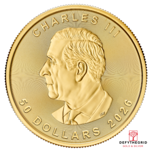 2026 1 OZ CANADIAN GOLD MAPLE LEAF Reverse product photo