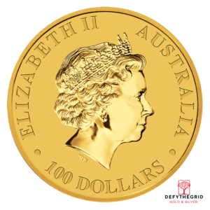 1 OZ AUSTRALIAN GOLD KANGAROO (NO PLASTIC) Reverse product photo
